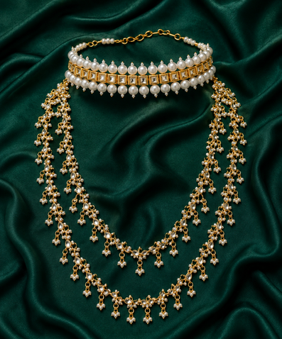 Kaberi Pearl Leher Set