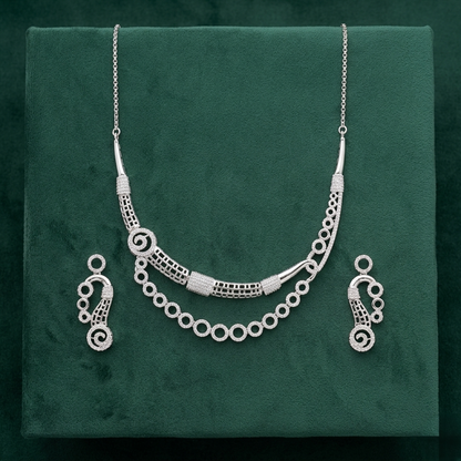 Chandrika Orbit Set – moonlight + circular flow