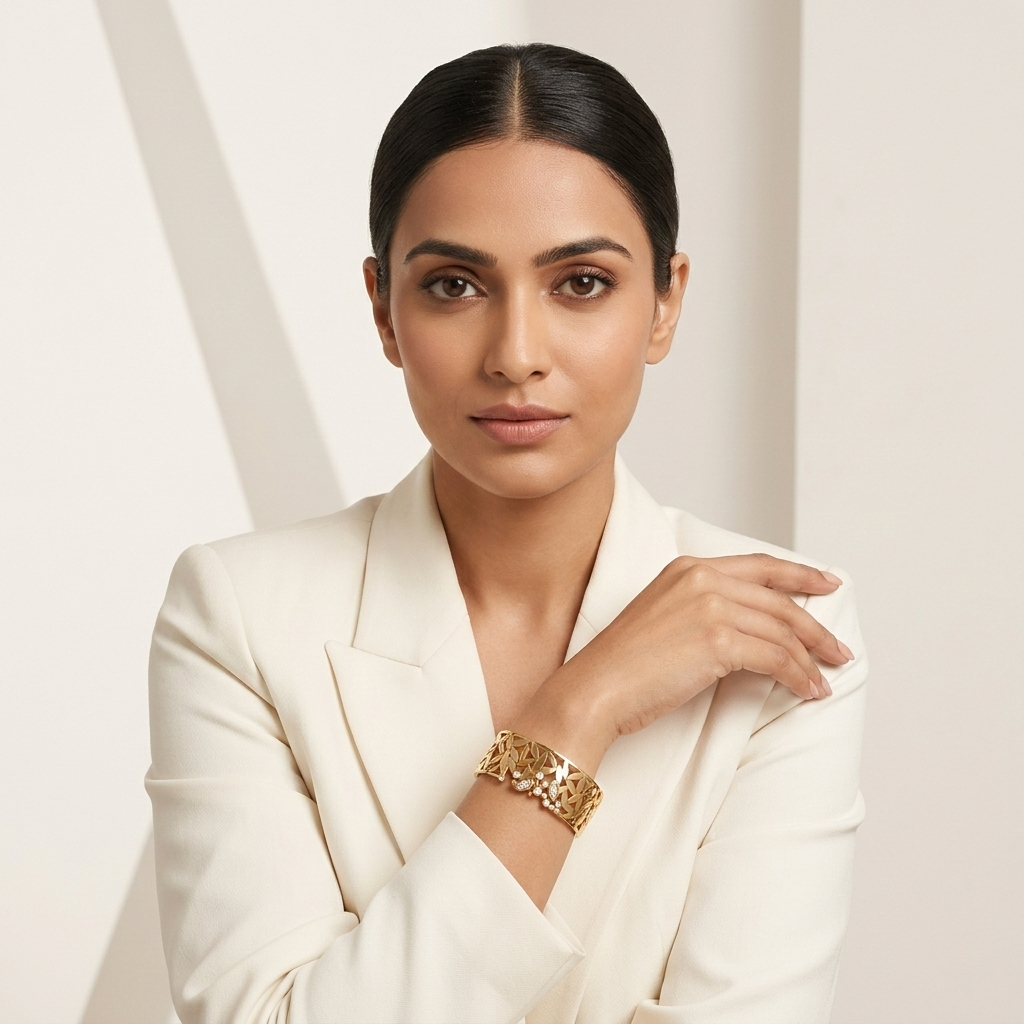 Sohna Floral Filigree Kada