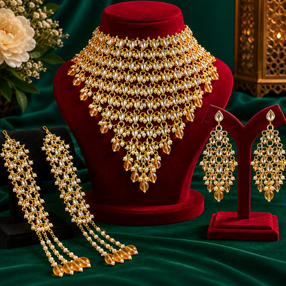 Kaberi Chaandjaali Royal Set (Sunehri Noor)