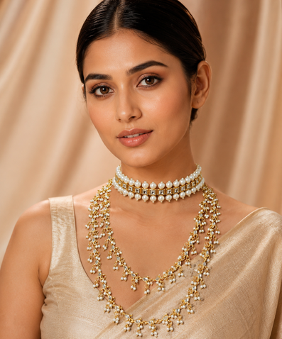 Kaberi Pearl Leher Set