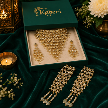 Kaberi Chaandjaali Royal Set (Sunehri Noor)