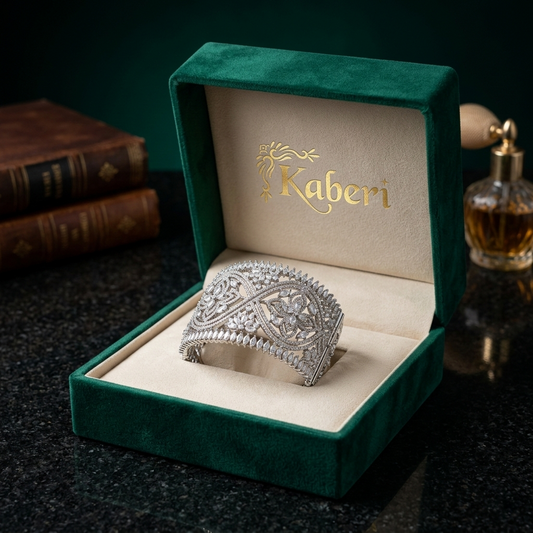 Kimberly Silver Designer Bracecuff