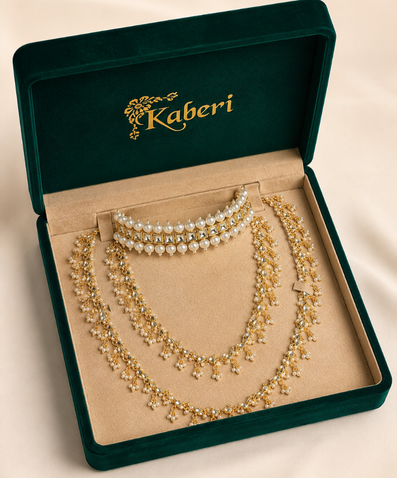 Kaberi Pearl Leher Set