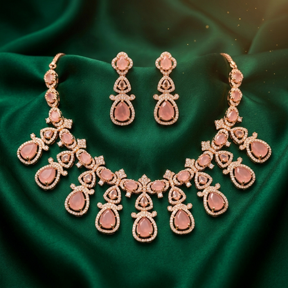 Victoria II Pink Necklace Set