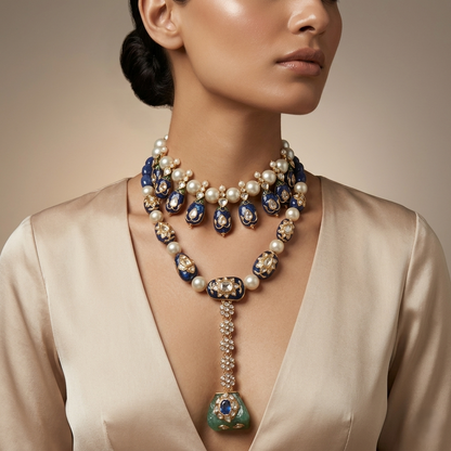 Midnight Veil Drop Necklace