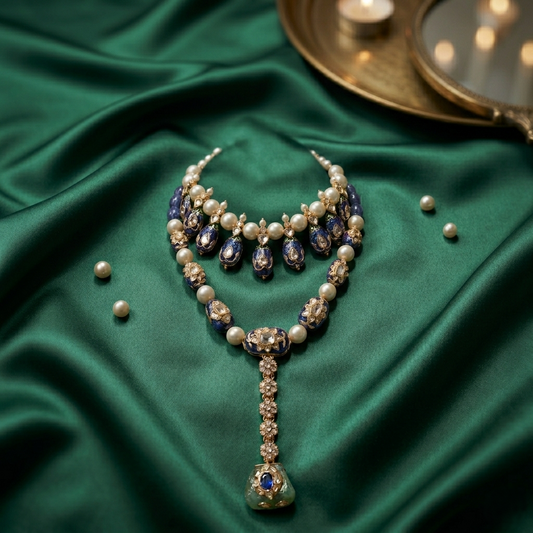 Midnight Veil Drop Necklace